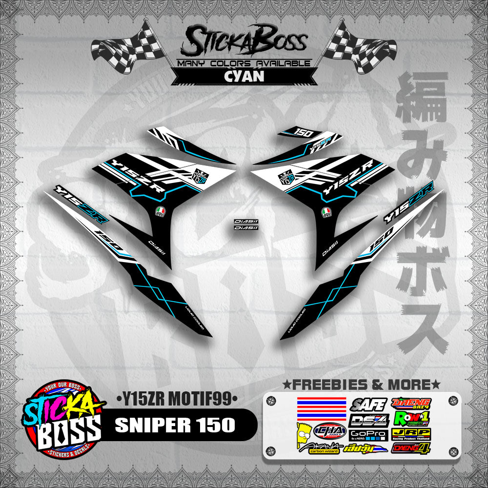 SNIPER 150 DECALS ( Y15ZR MOTIF99 )【WITH FREEBIES】