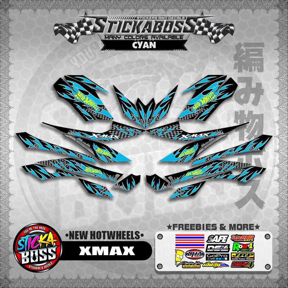 XMAX DECALS ( NEW HOTWHEELS )【WITH FREEBIES】