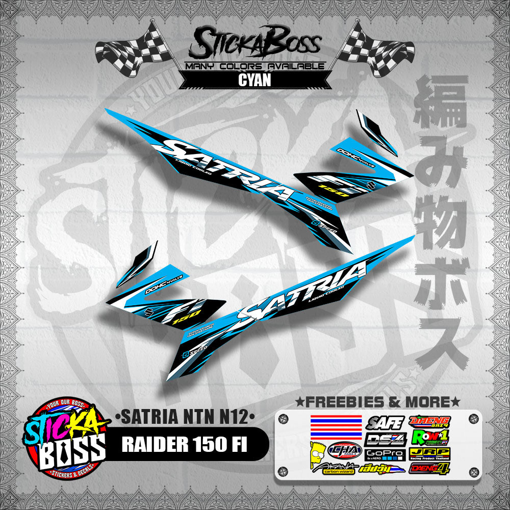 RAIDER 150 FI DECALS ( SATRIA NTN N12 )【WITH FREEBIES】