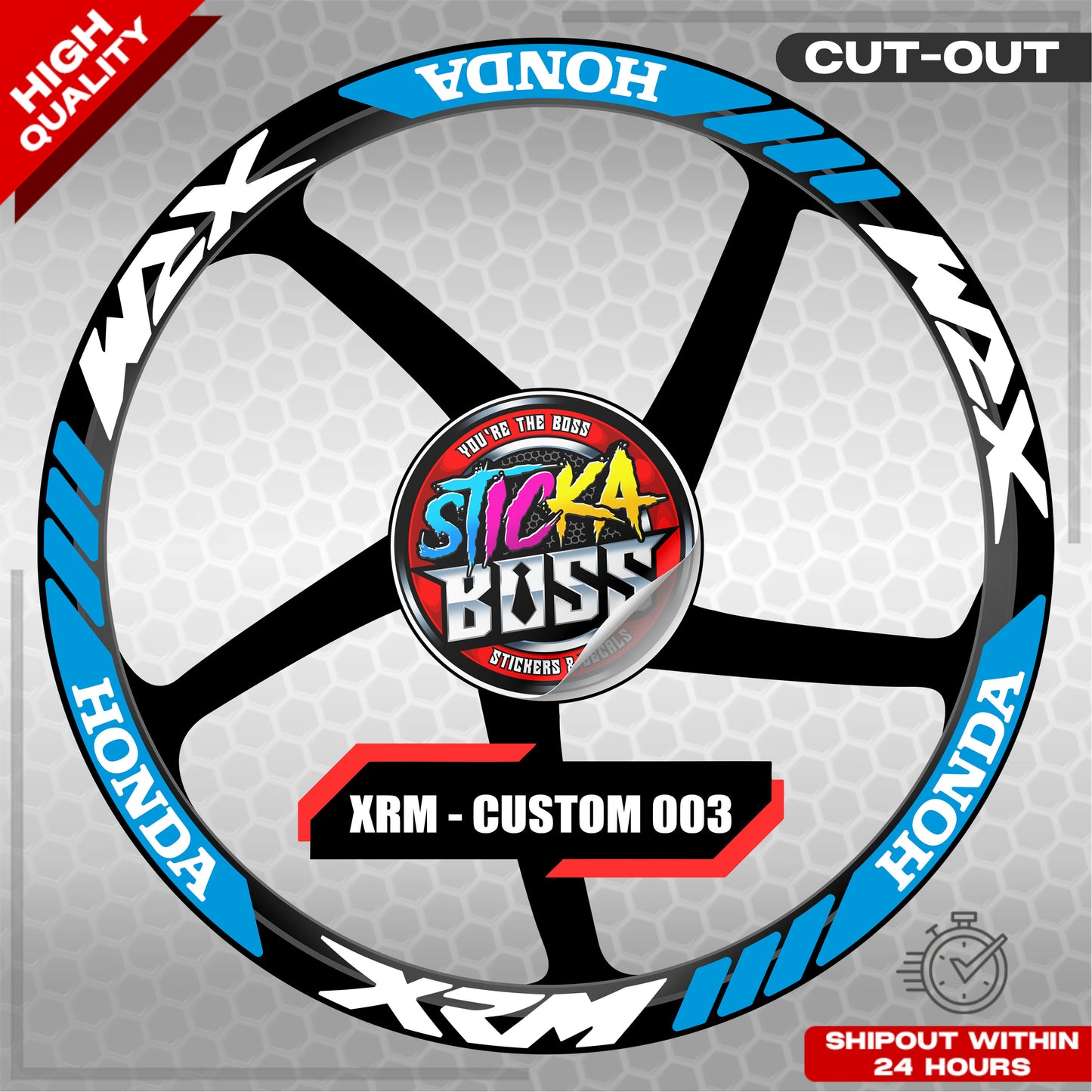 XRM MAG STICKER SET ( 2 MAGS ) - CUSTOM 003 | VINYL WATERPROOF CUT-OUT DECALS