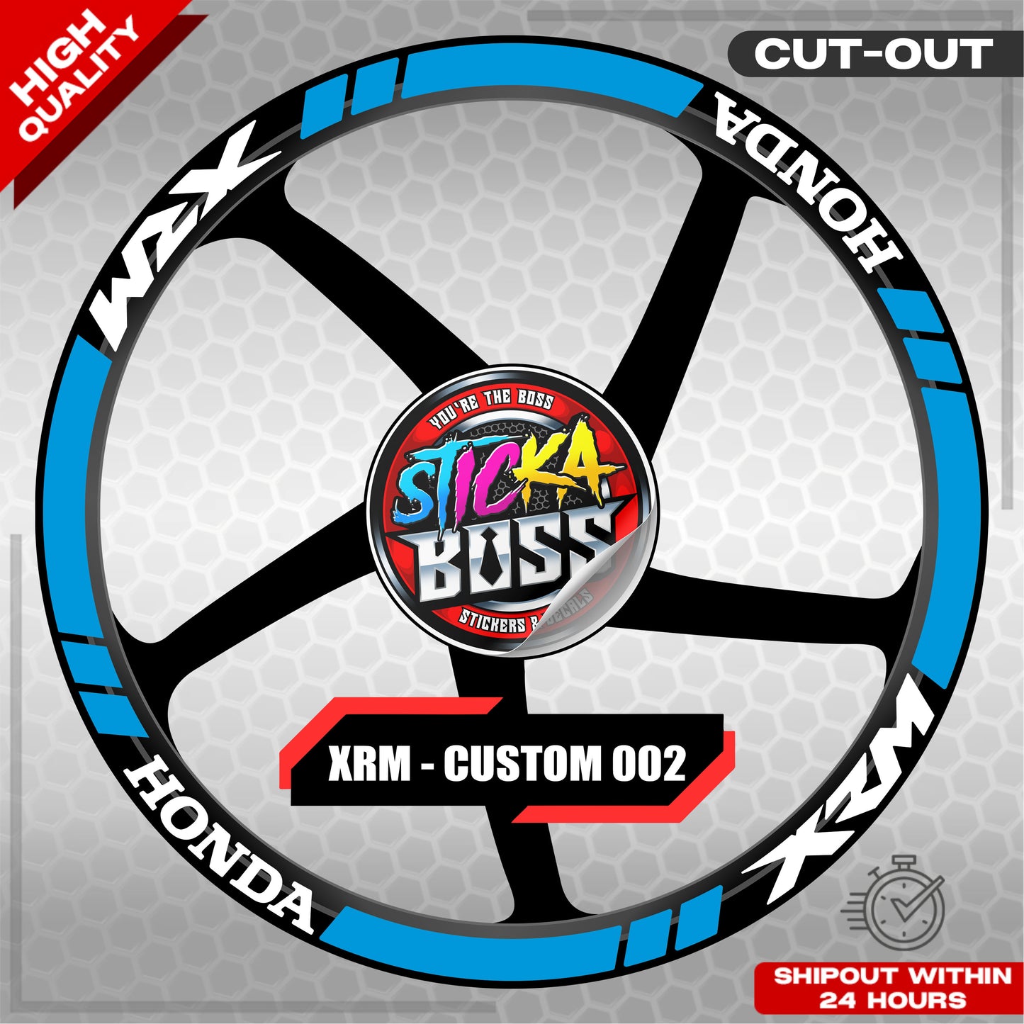 XRM MAG STICKER SET ( 2 MAGS ) - CUSTOM 002 | VINYL WATERPROOF CUT-OUT DECALS