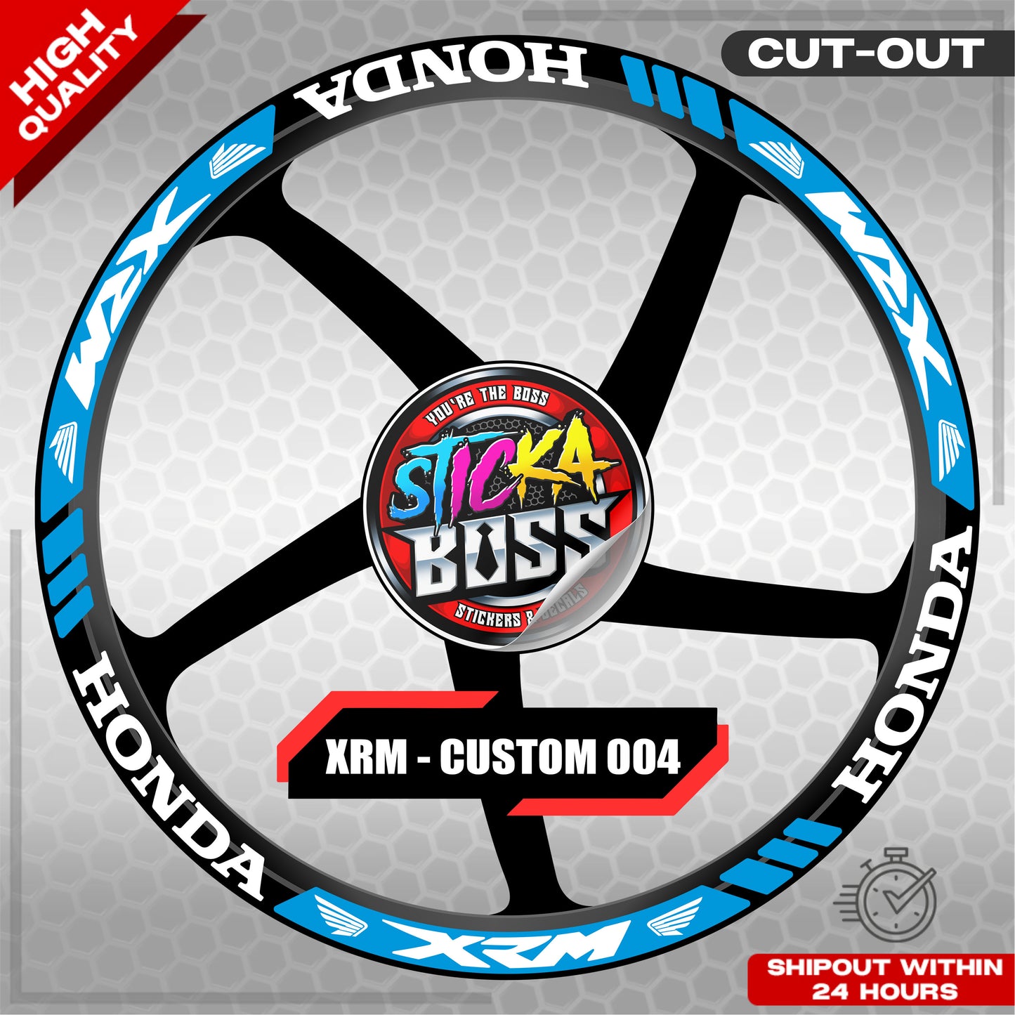 XRM MAG STICKER SET ( 2 MAGS ) - CUSTOM 004 | VINYL WATERPROOF CUT-OUT DECALS