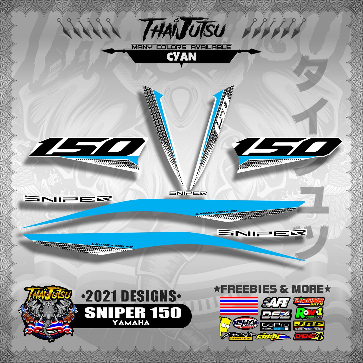 SNIPER 150 DECALS ( 2021 DESIGNS )【WITH FREEBIES】