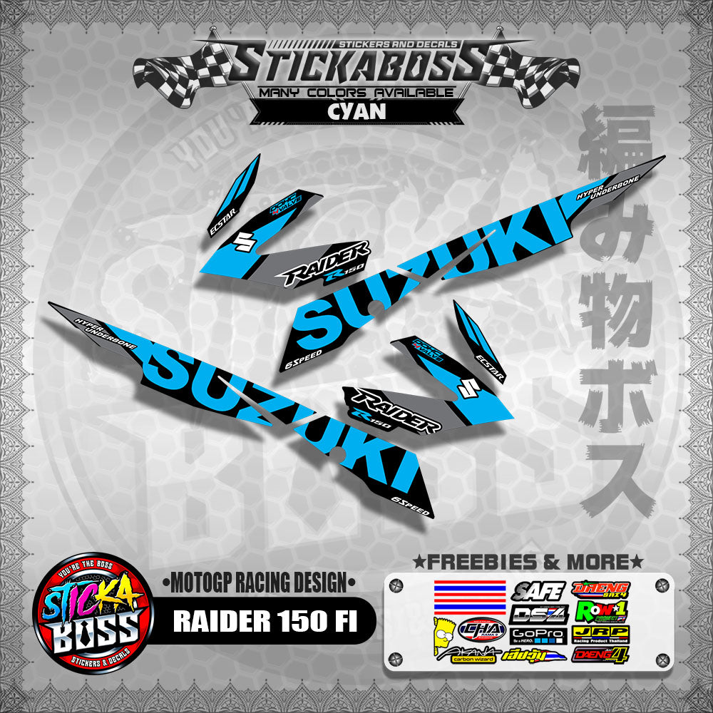 RAIDER 150 FI DECALS ( MOTOGP RACING DESIGN )【WITH FREEBIES】