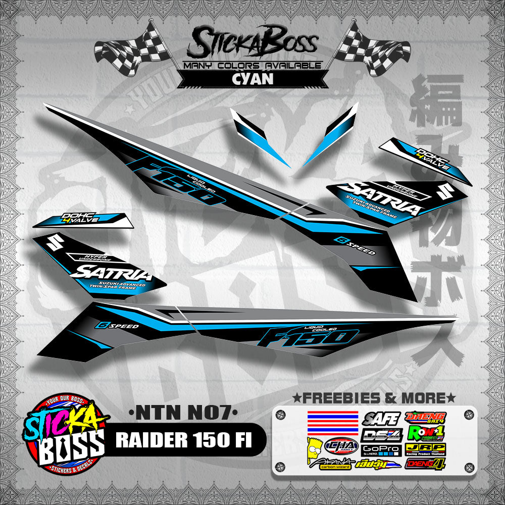 RAIDER 150 FI DECALS ( NTN N07 )【WITH FREEBIES】