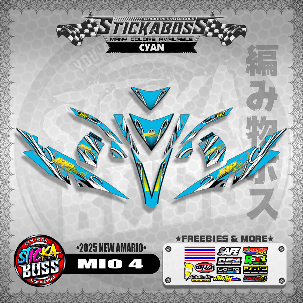 MIO 4 STICKER DECALS ( 2025 NEW AMARIO )【WITH FREEBIES】