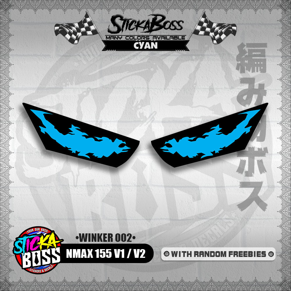 NMAX 155 V1 / V2 (WINKER 002) TRANSPARENT【WITH FREEBIES】