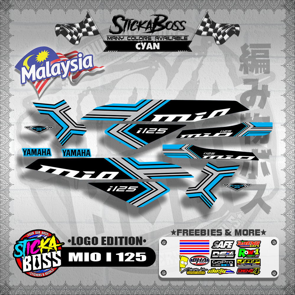 MIO I 125 MALAYSIAN DECALS ( LOGO EDITION )【WITH FREEBIES】