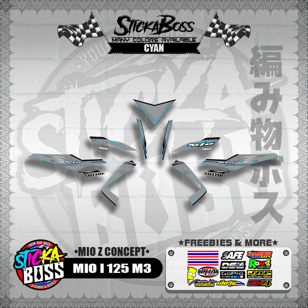 MIO I 125 M3 DECALS ( MIO Z CONCEPT )【WITH FREEBIES】