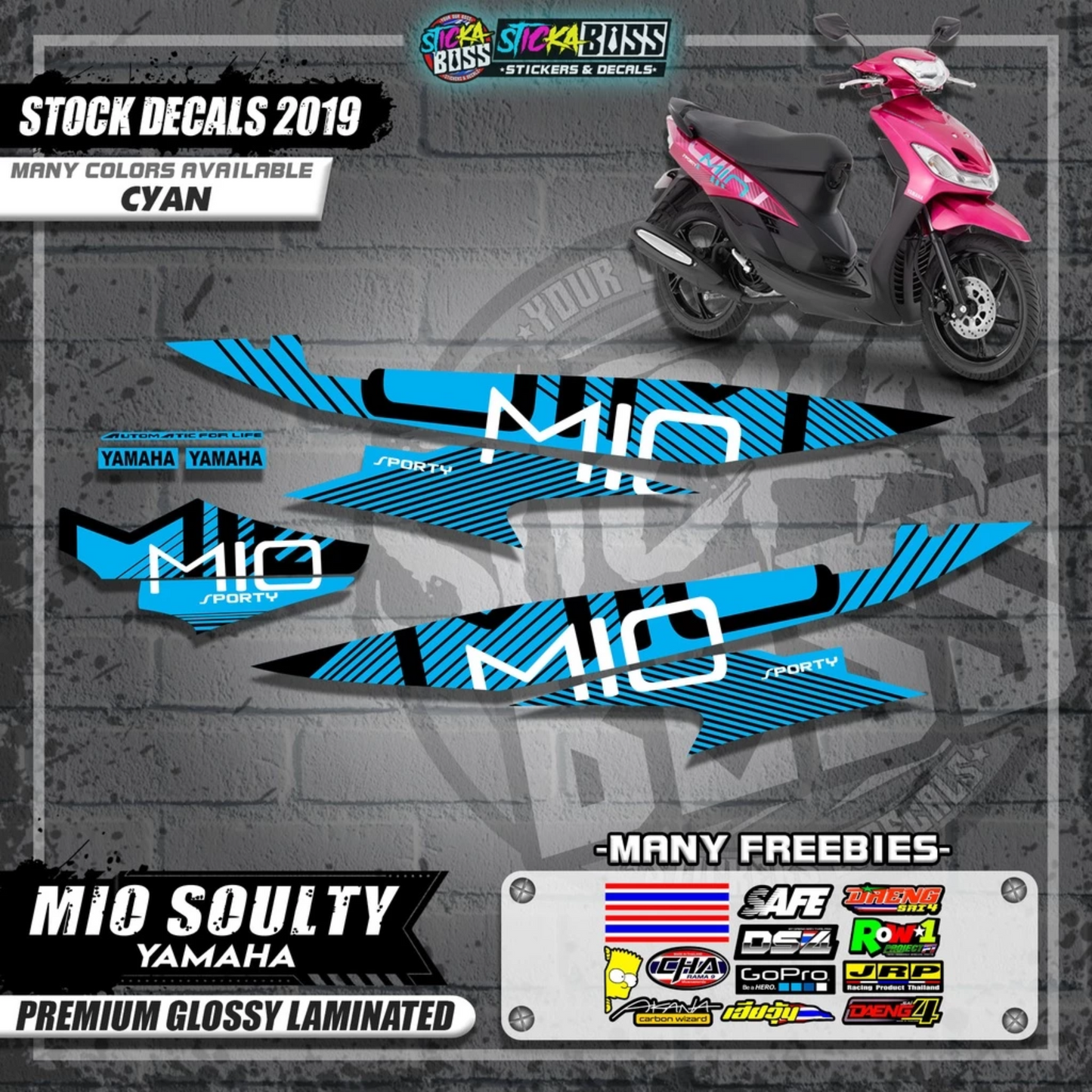 Mio Soulty Stock Decals ( 2019 Design )【WITH FREEBIES】