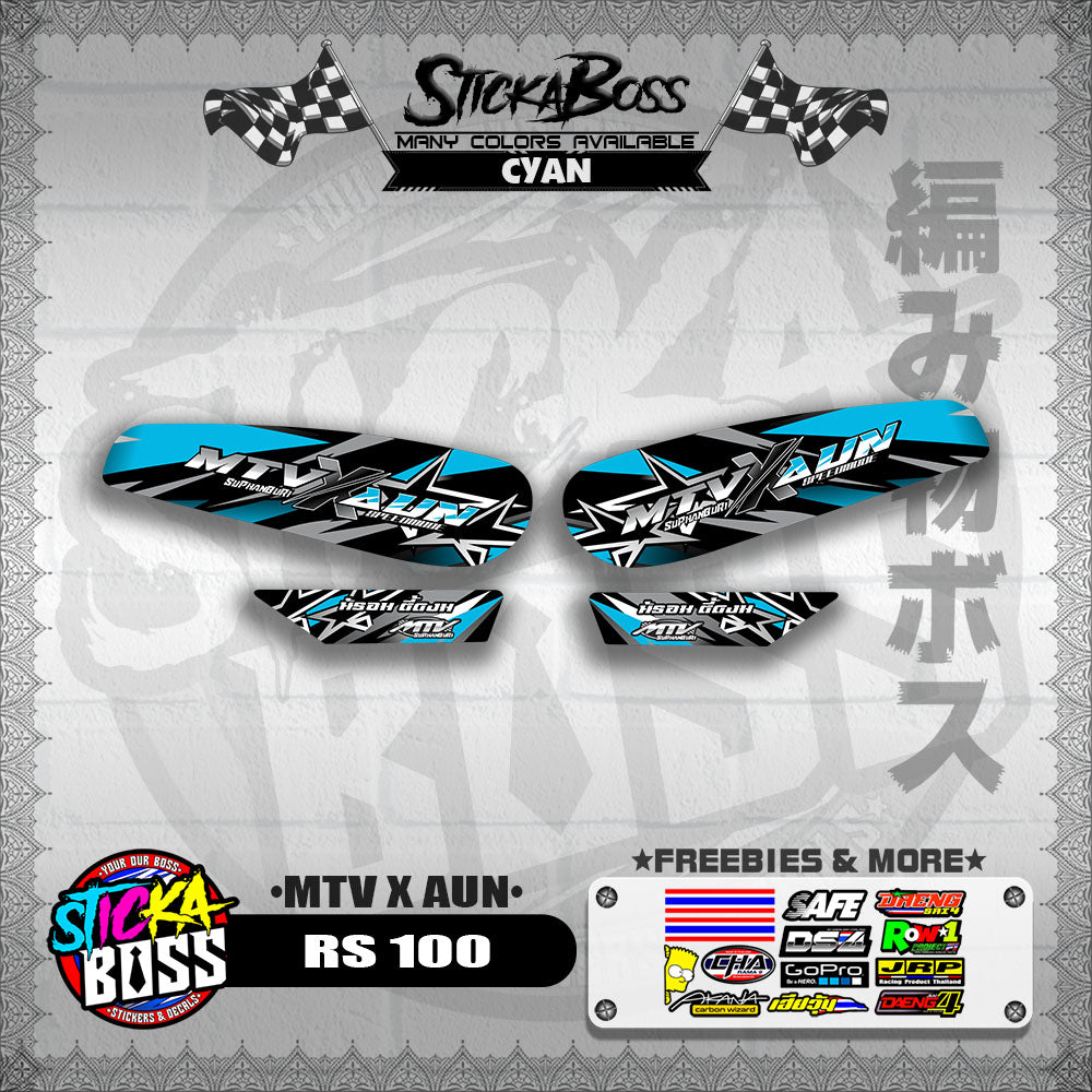 RS 100 DECALS ( MTV X AUN )【WITH FREEBIES】