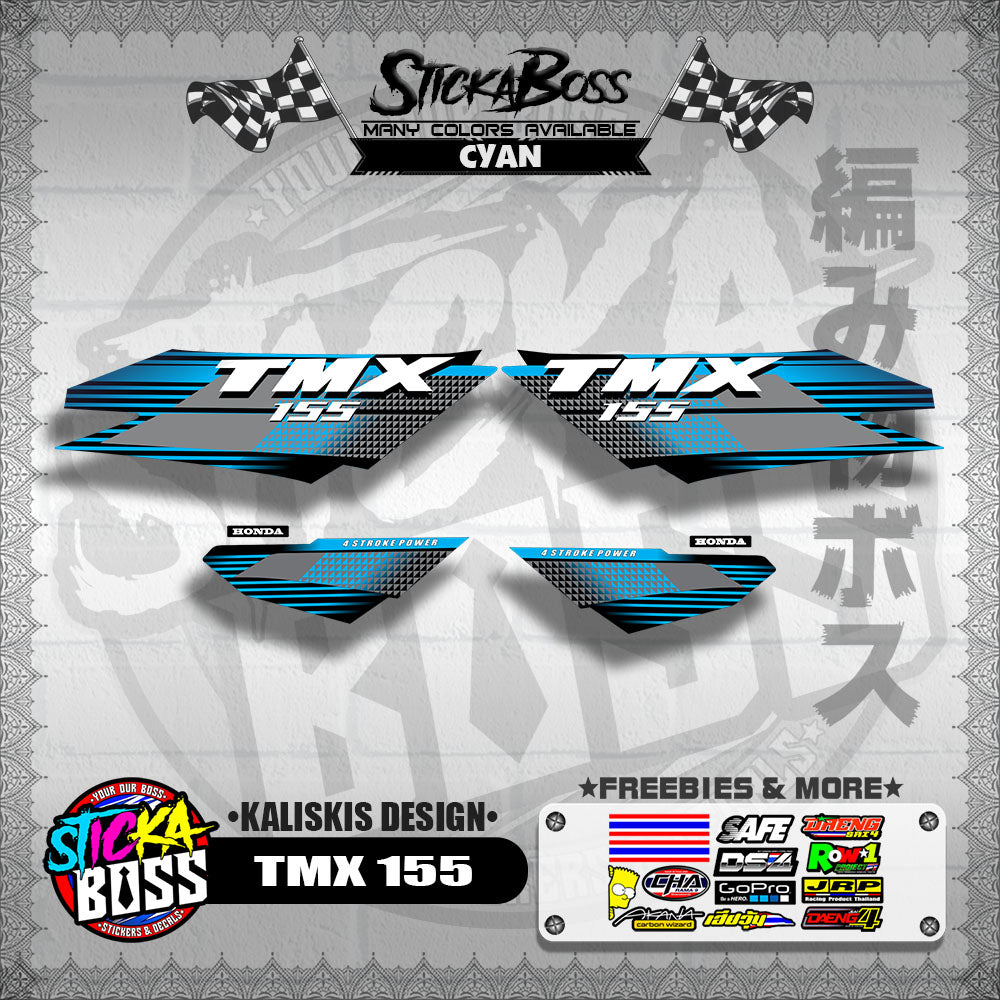 TMX 155 DECALS ( KALISKIS DESIGN )【WITH FREEBIES】