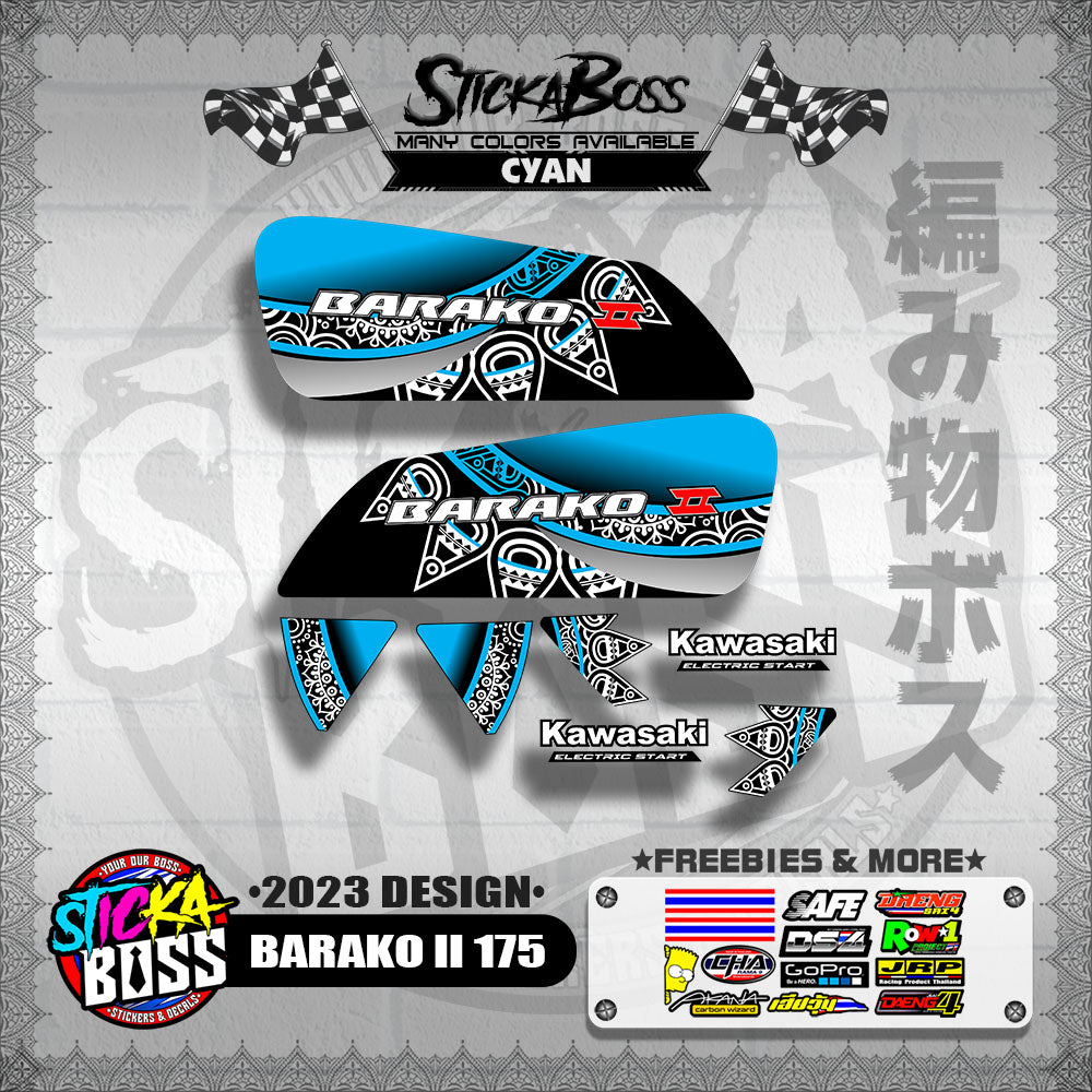 BARAKO ll 175 DECALS ( 2023 DESIGN )【WITH FREEBIES】