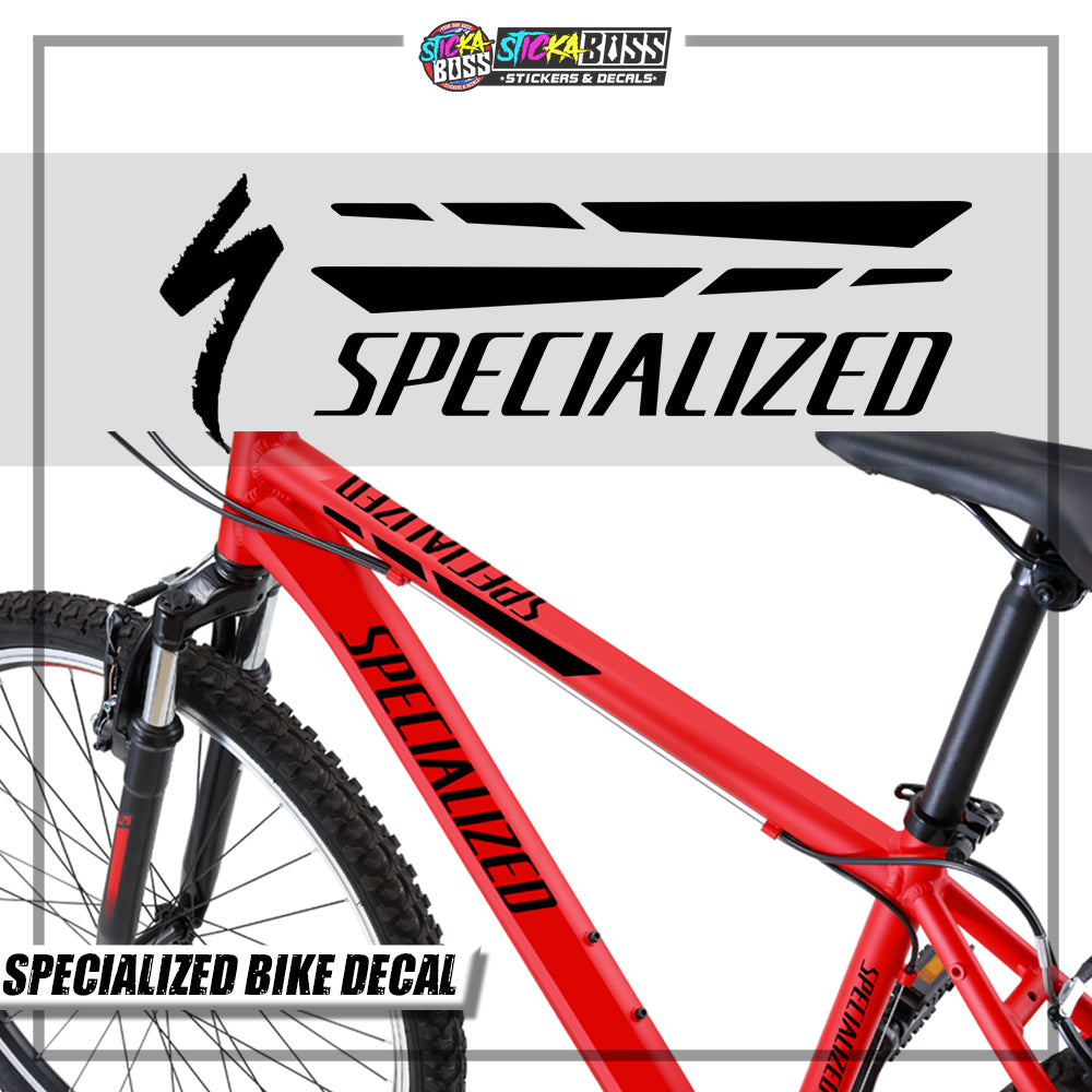 SPECIALIZED BIKE DECALS ( VINYL CUT-OUT STICKER DECALS )【Stickaboss】