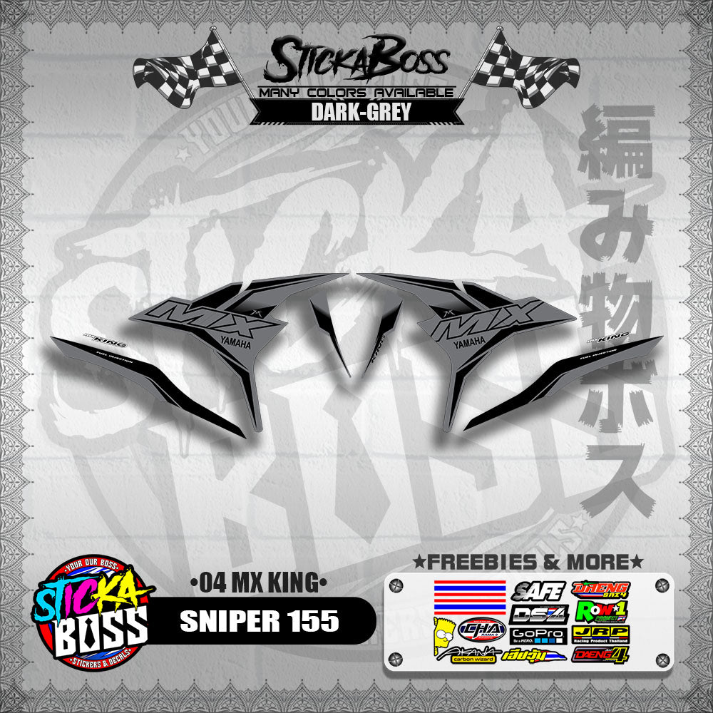 SNIPER 155 DECALS ( 04 MX KING )【WITH FREEBIES】