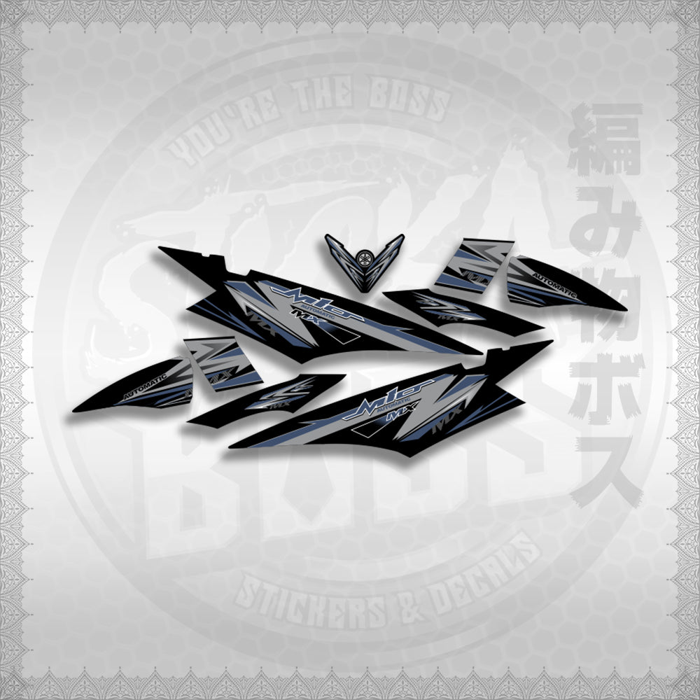 MIO SOUL I STRIPING CARBURETOR STICKER DECALS By STICKABOSS (SOFIE LAMINATED WATERPROOF)