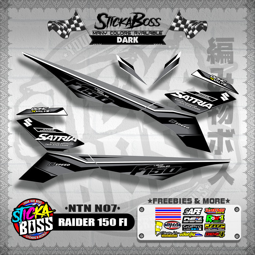 RAIDER 150 FI DECALS ( NTN N07 )【WITH FREEBIES】