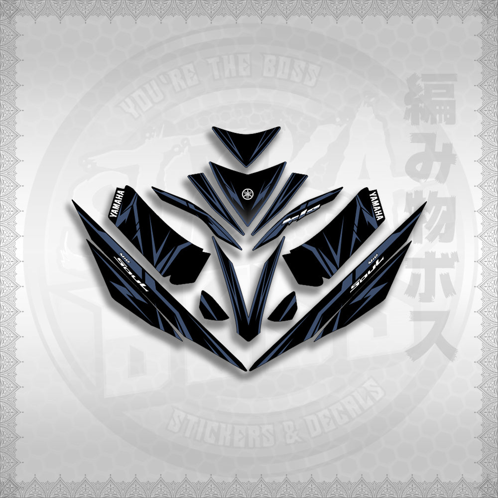 STICKER DECALS for MIO 4 (MIRGADE) By STICKABOSS (SOFIE LAMINATED WATERPROOF)