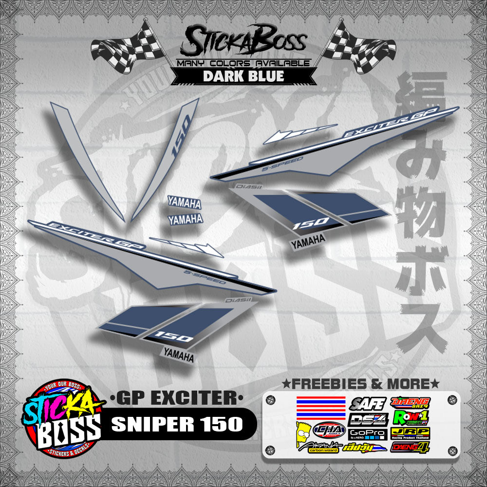 SNIPER 150 STOCK DECALS ( GP EXCITER )【WITH FREEBIES】