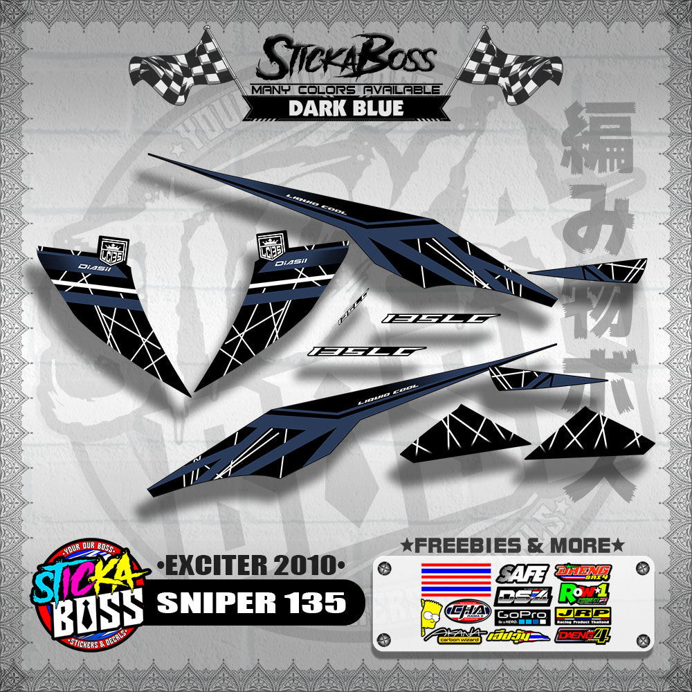 SNIPER 135 DECALS ( EXCITER 2010 )【WITH FREEBIES】