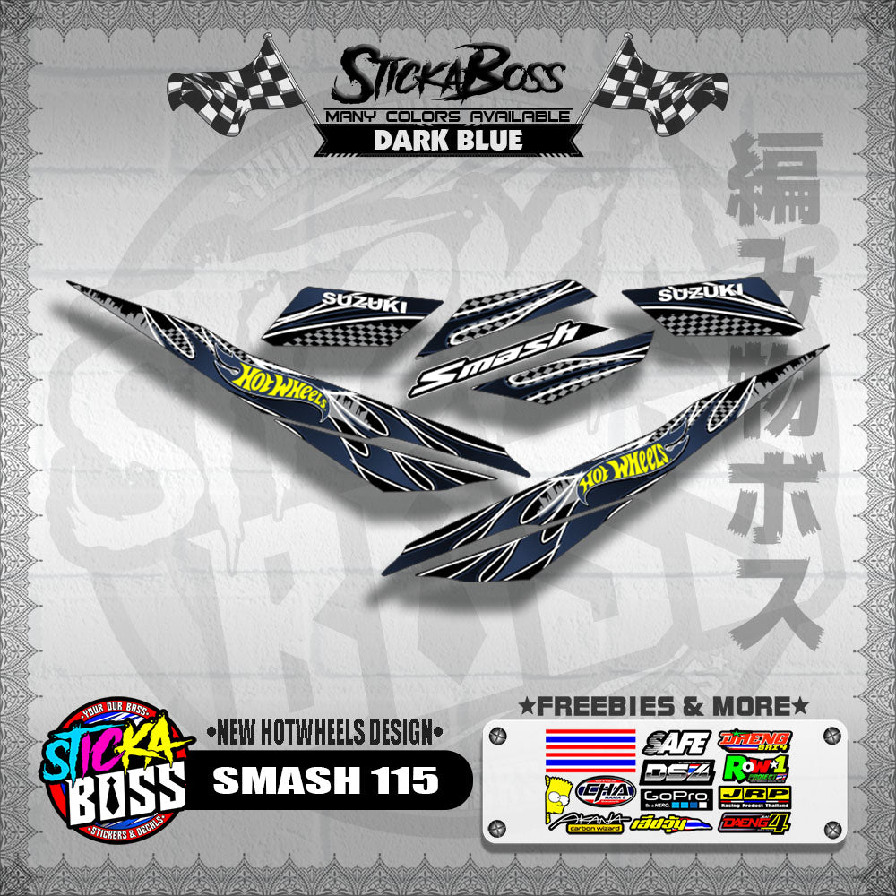 SMASH 115 DECALS ( NEW HOTWHEELS DESIGN )【WITH FREEBIES】