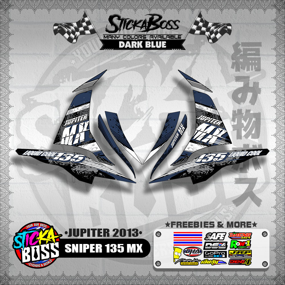 SNIPER 135 MX DECALS ( JUPITER 2013 )【WITH FREEBIES】