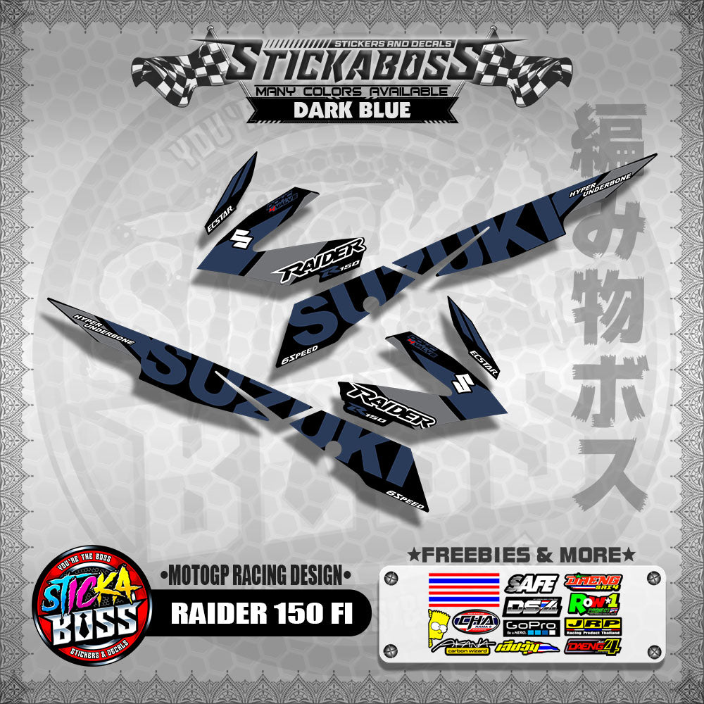 RAIDER 150 FI DECALS ( MOTOGP RACING DESIGN )【WITH FREEBIES】