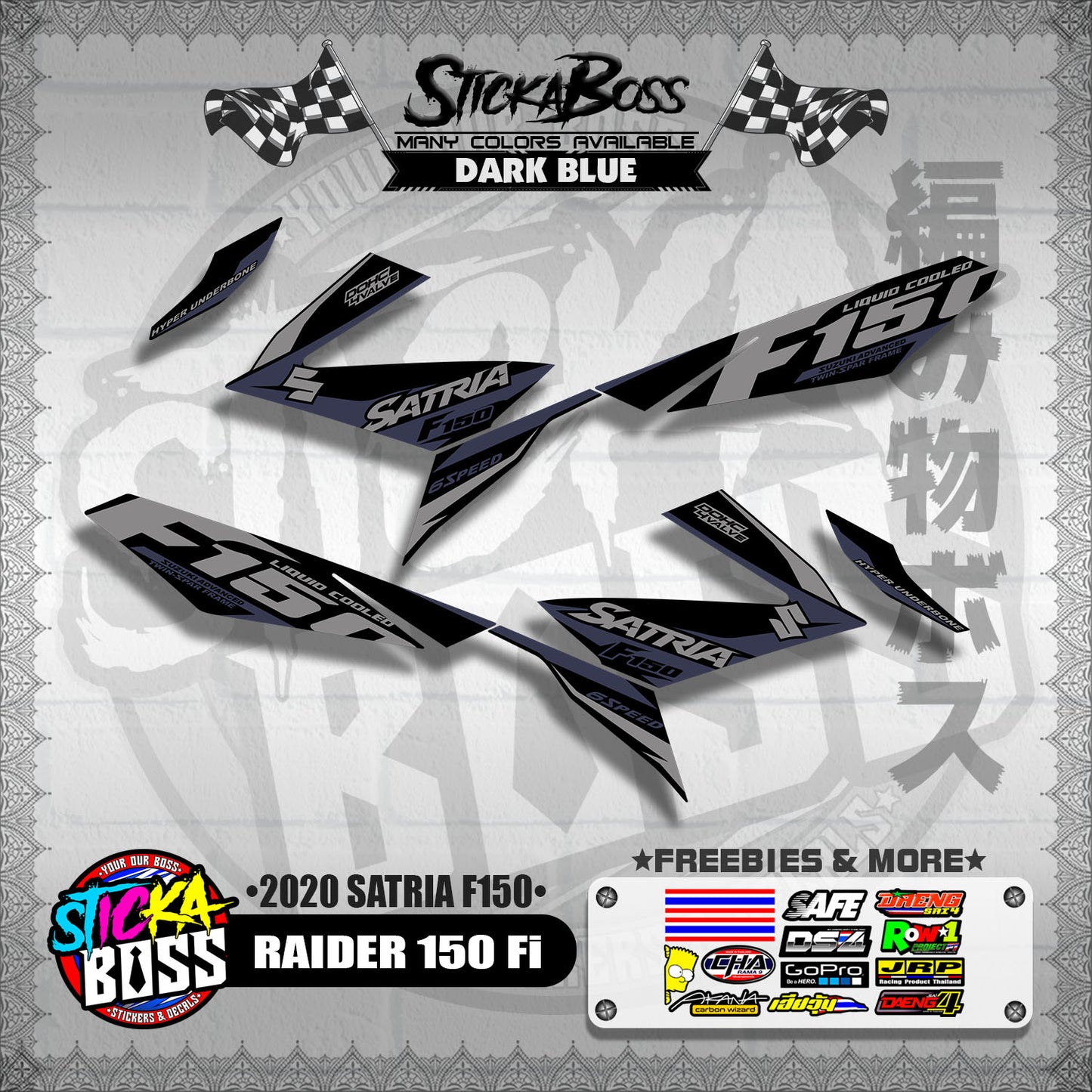 RAIDER 150 Fi DECALS ( 2020 SATRIA F150 )【WITH FREEBIES】