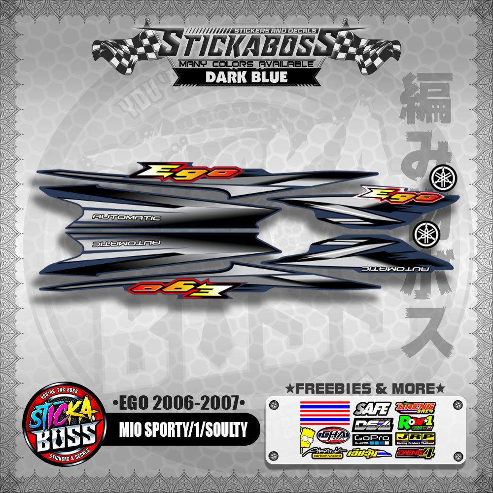 MIO SPORTY / MIO 1 / SOULTY DECALS ( EGO 2006 - 2007 )【WITH FREEBIES】