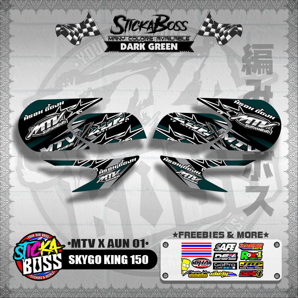 SKYGO KING 150 DECALS ( MTV X AUN 01 )【WITH FREEBIES】