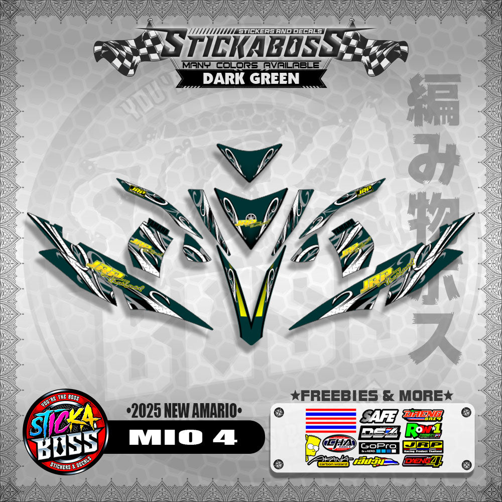 MIO 4 STICKER DECALS ( 2025 NEW AMARIO )【WITH FREEBIES】