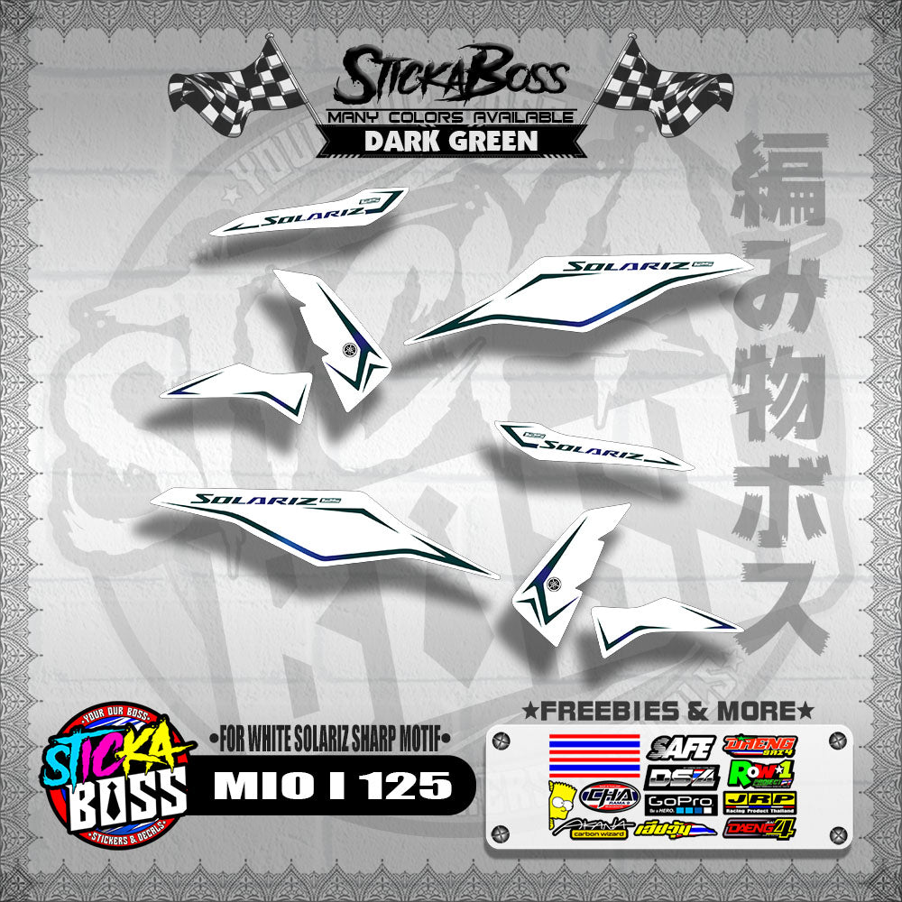 MIO I 125 MALAYSIAN DECALS ( FOR WHITE SOLARIZ SHARP MOTIF )【WITH FREEBIES】