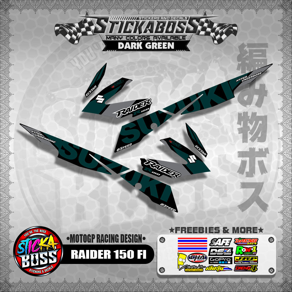 RAIDER 150 FI DECALS ( MOTOGP RACING DESIGN )【WITH FREEBIES】