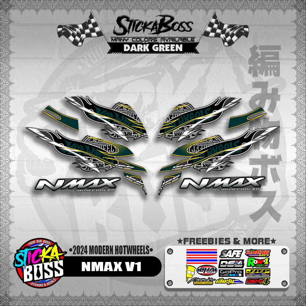 NMAX V1 DECALS ( 2024 MODERN HOTWHEELS )【WITH FREEBIES】
