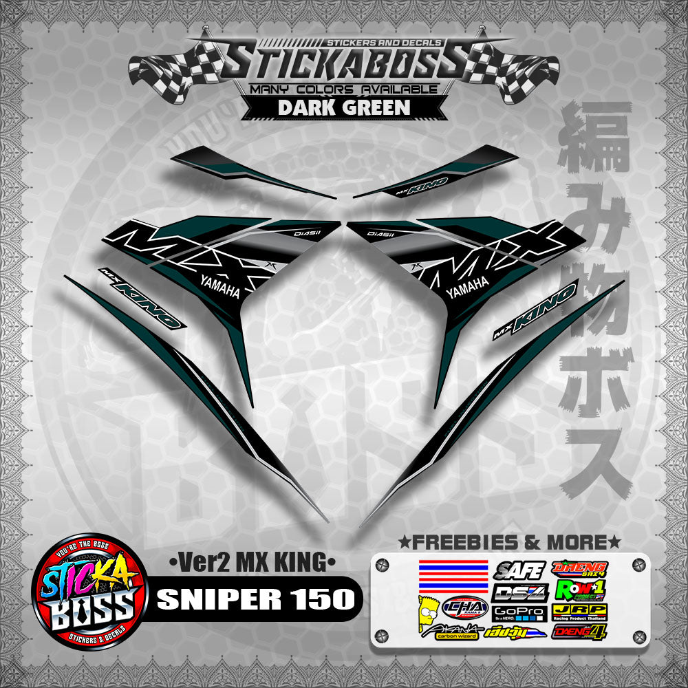 SNIPER 150 DECALS ( Ver2 MX KING )【WITH FREEBIES】MALAYSIAN CONCEPT/Y15ZR/EXCITER 150