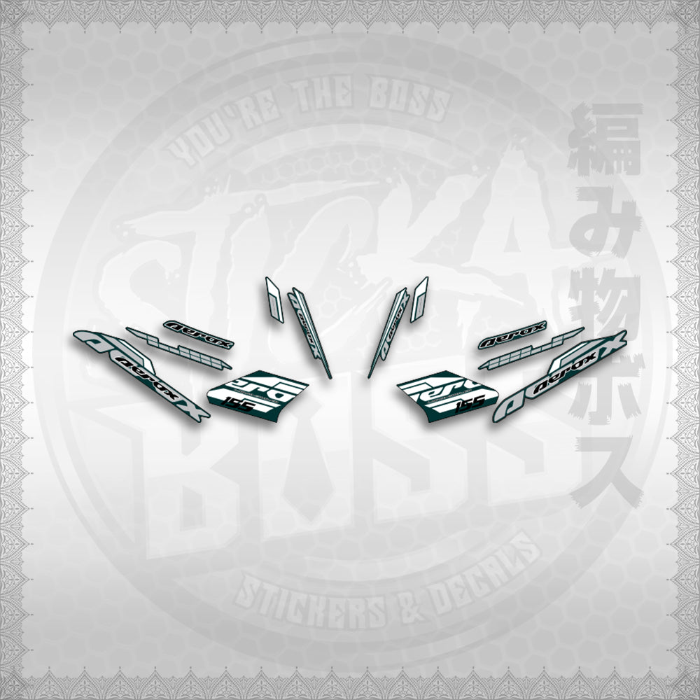 STICKER DECALS for AEROX 155 V1 THAI (AV1BLSI20) By STICKABOSS (SOFIE LAMINATED WATERPROOF)