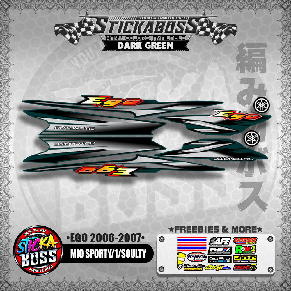 MIO SPORTY / MIO 1 / SOULTY DECALS ( EGO 2006 - 2007 )【WITH FREEBIES】