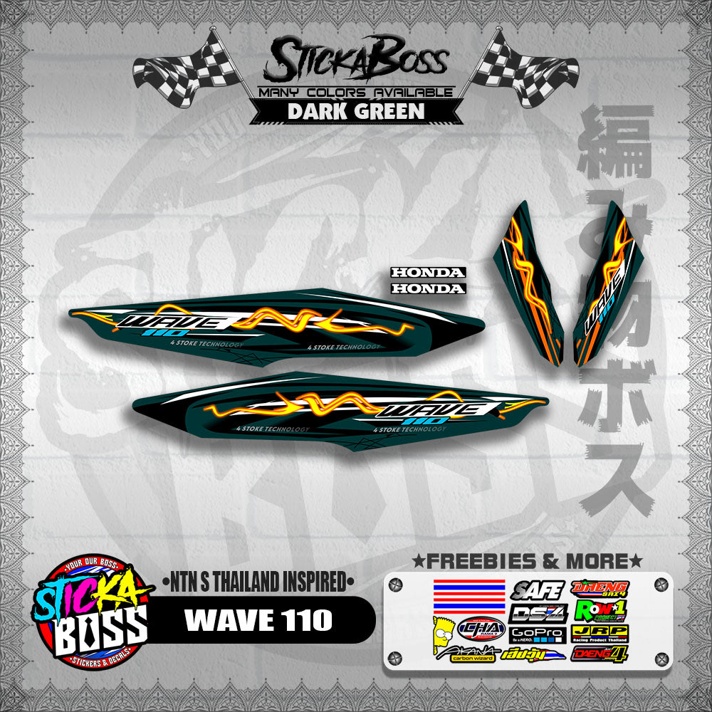 WAVE 110 DECALS ( NTN S THAILAND INSPIRED)【WITH FREEBIES】