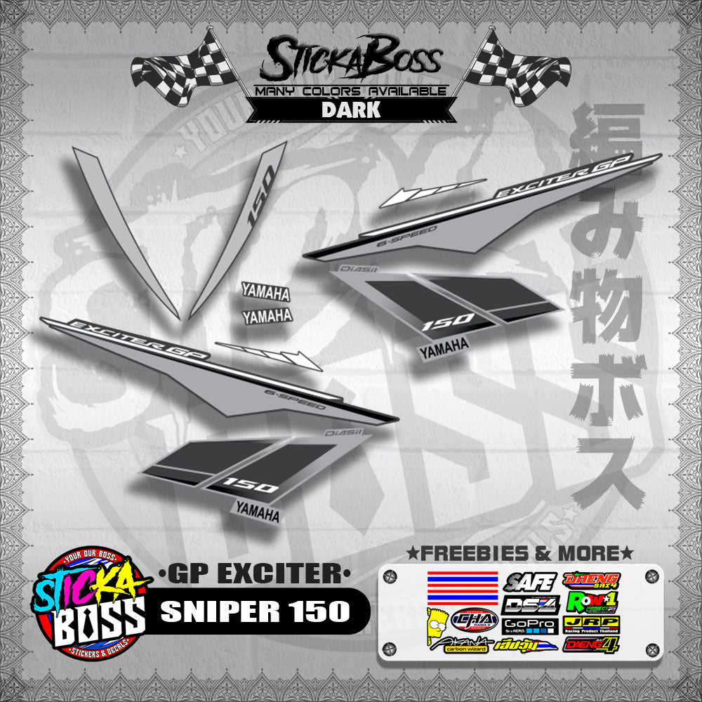 SNIPER 150 STOCK DECALS ( GP EXCITER )【WITH FREEBIES】