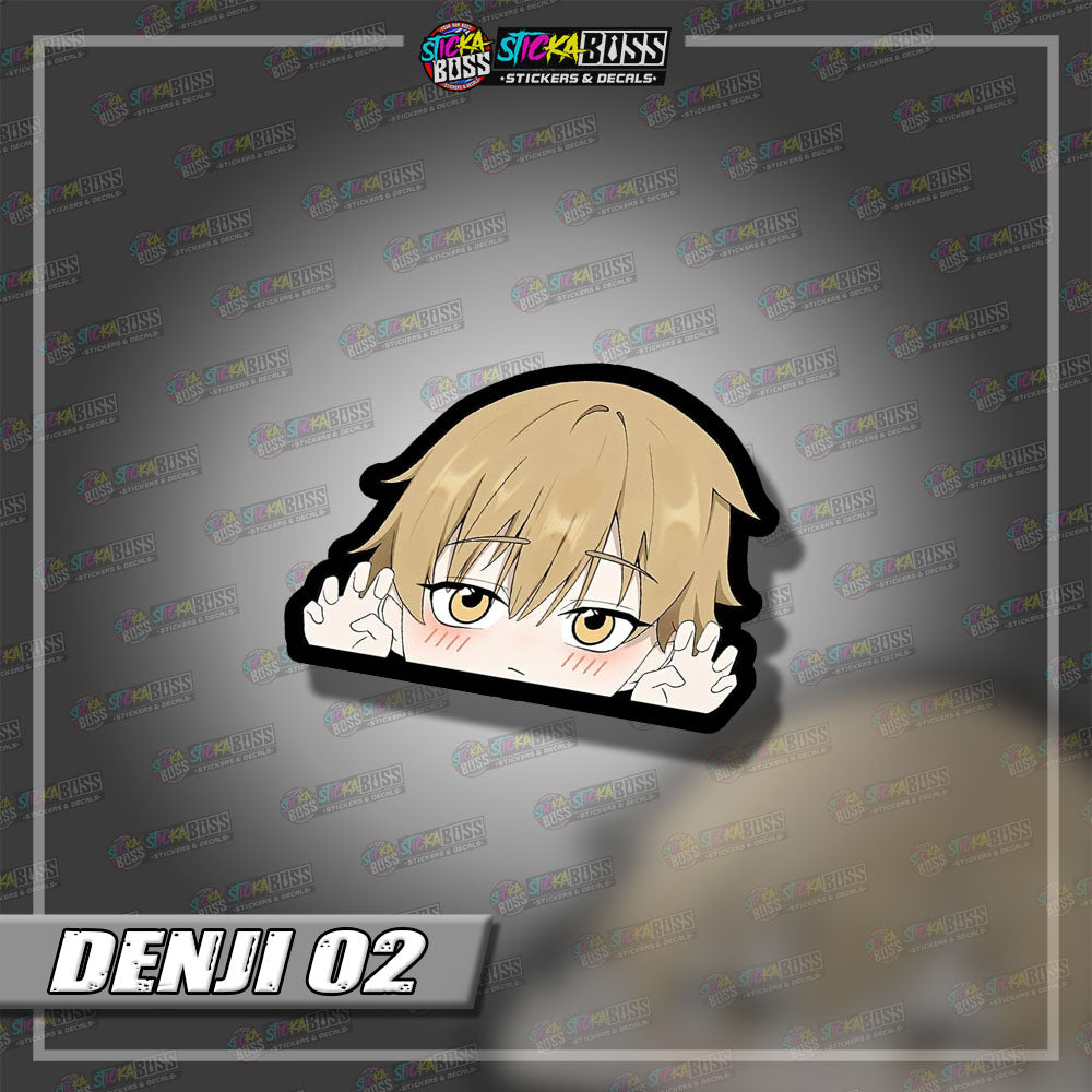 CHAINSAW MAN | ANIME PEEKER STICKER【VINYL PRINTED】( LAMINATED / WATERPROOF )