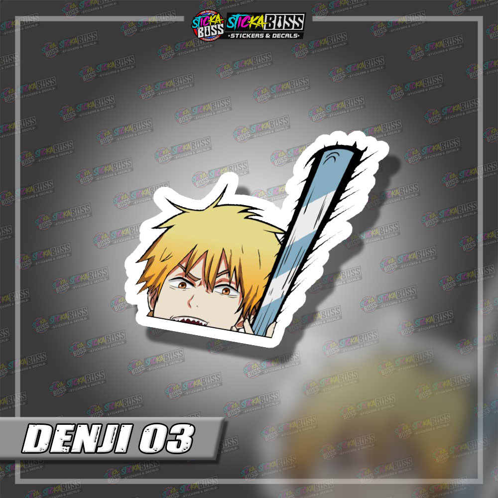 CHAINSAW MAN | ANIME PEEKER STICKER【VINYL PRINTED】( LAMINATED / WATERPROOF )