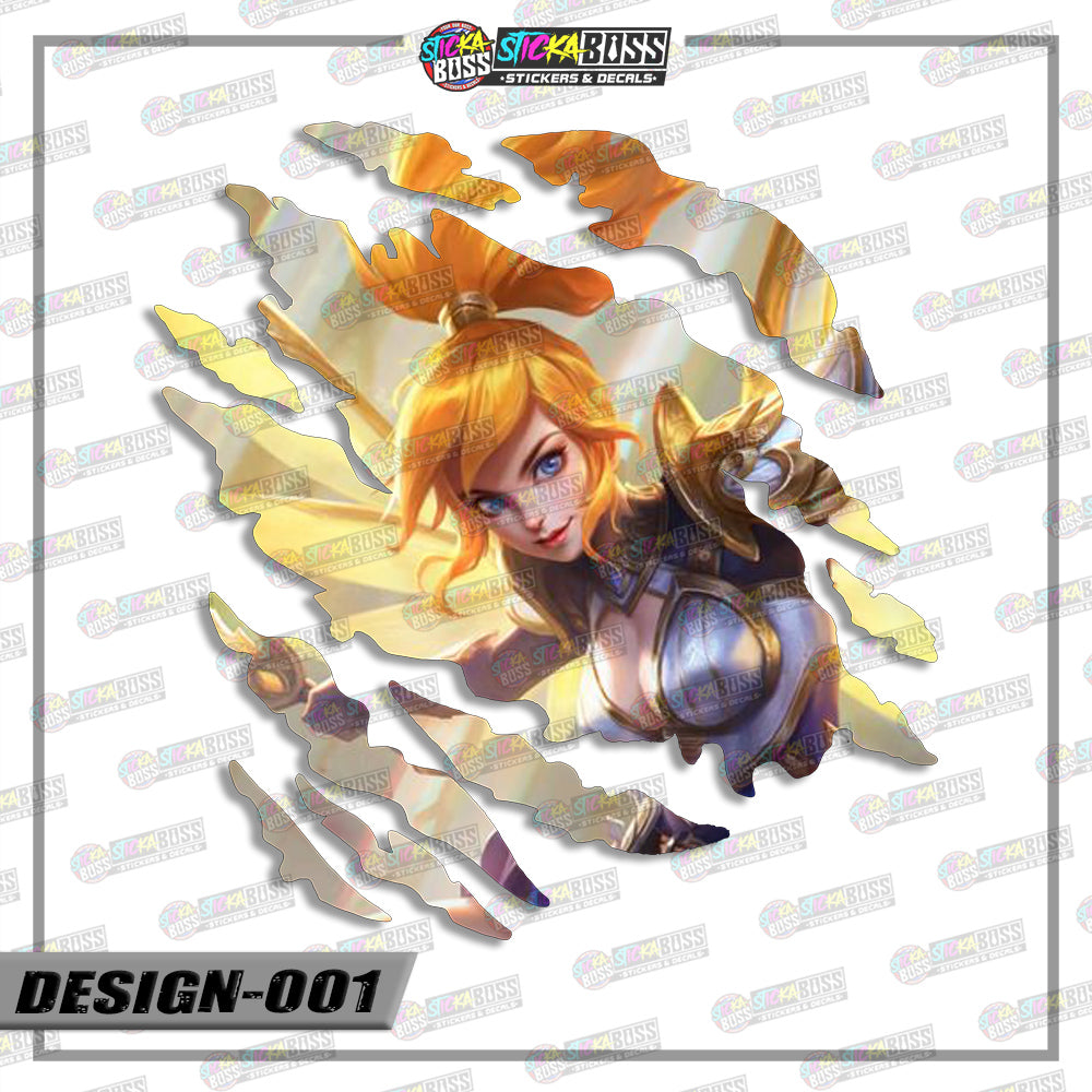 ML | ANIME SCRATCH STICKER【VINYL PRINTED】( LAMINATED / WATERPROOF )【Stickaboss】