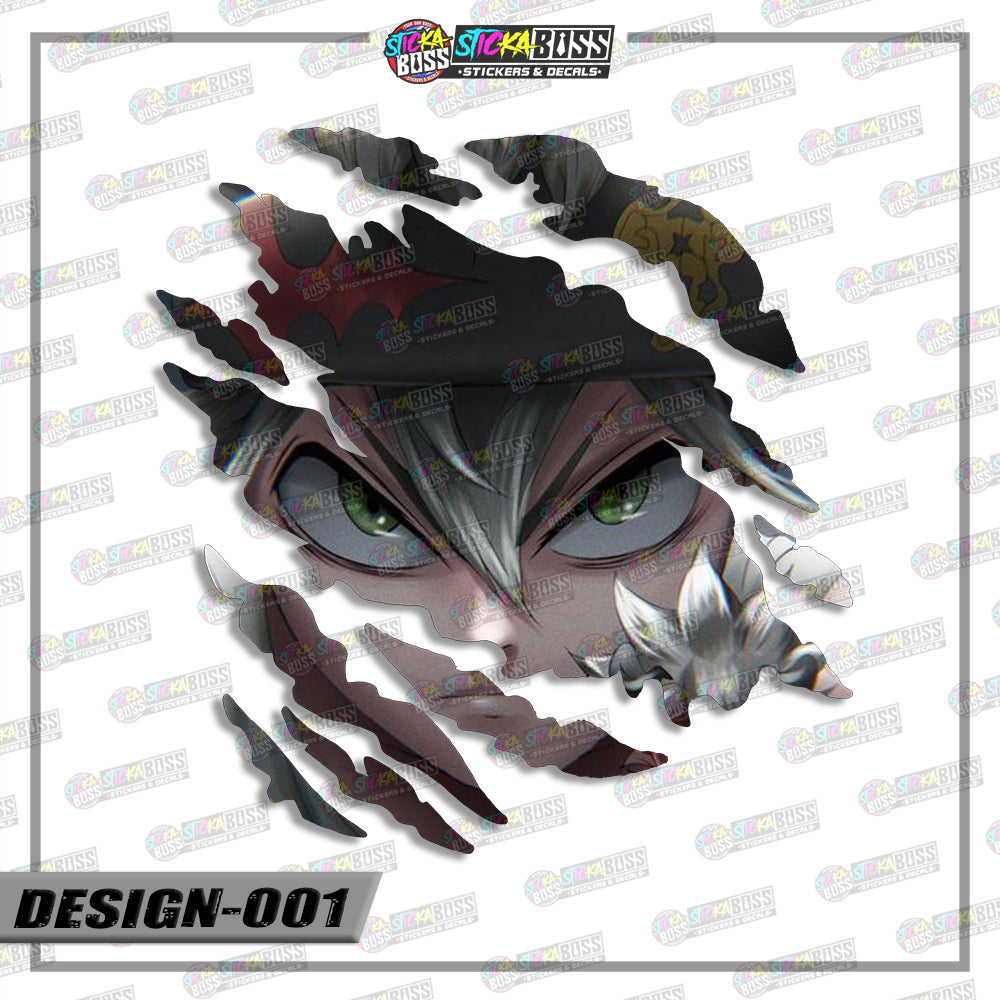 BLACK CLOVER | ANIME SCRATCH STICKER【VINYL PRINTED】( LAMINATED / WATERPROOF )