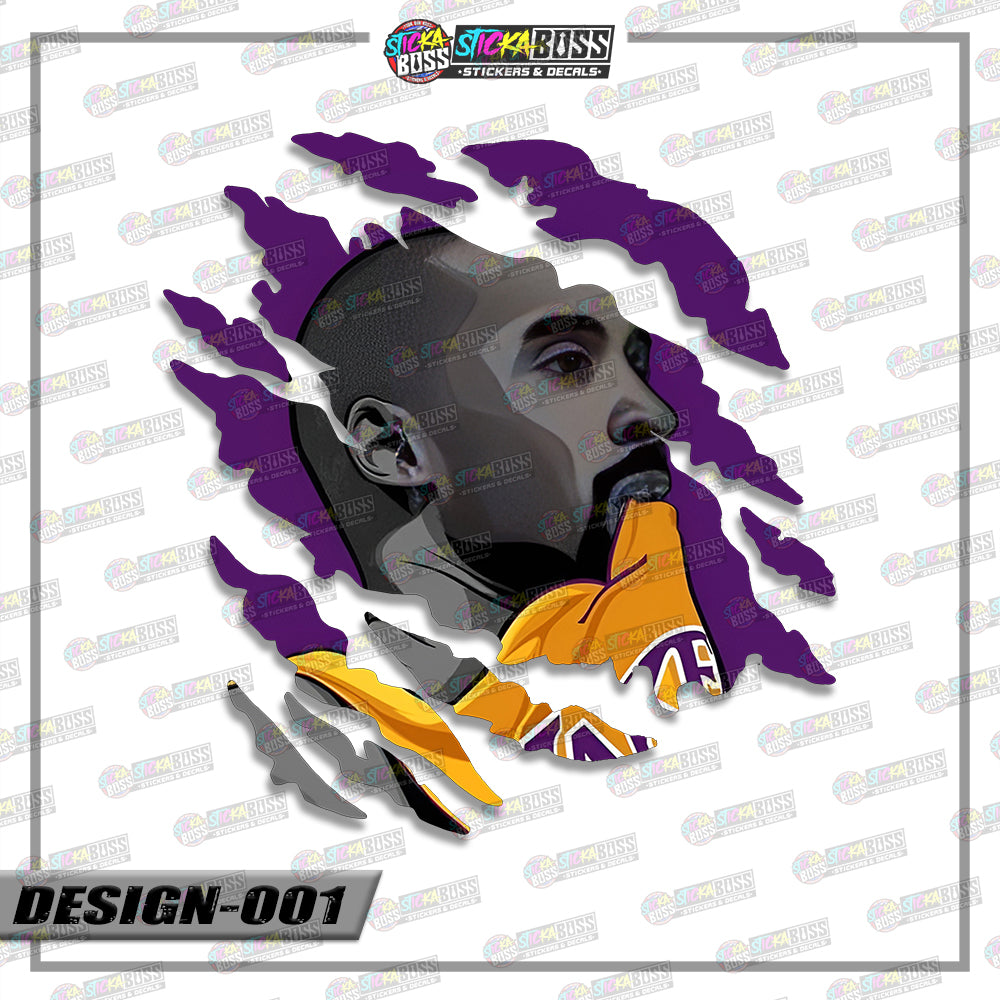 NBA PLAYERS | ANIME SCRATCH STICKER【VINYL PRINTED】( LAMINATED / WATERPROOF )【Stickaboss】