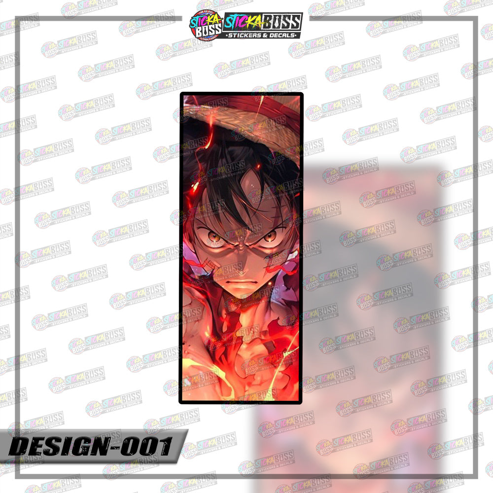 ONE PIECE| RECTANGLE SIZE VINYL STICKER 【VINYL PRINTED】( LAMINATED / WATERPROOF )