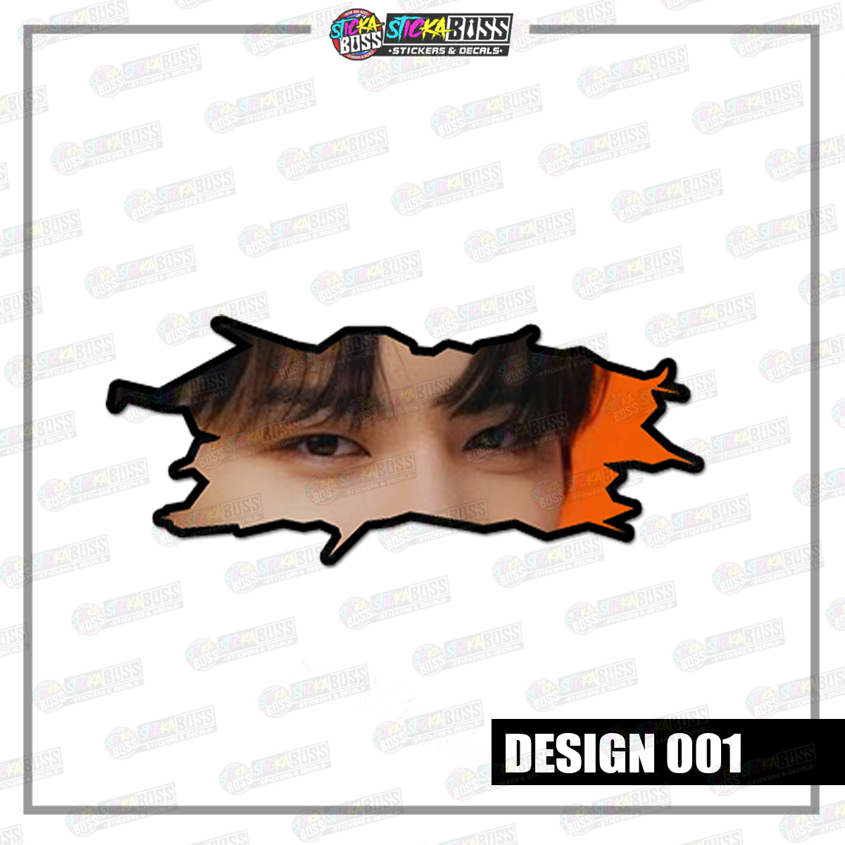 KPOP-TREASURE | CRACK PEEKERS ( ANIME VINYL STICKER DECALS )【Stickaboss】