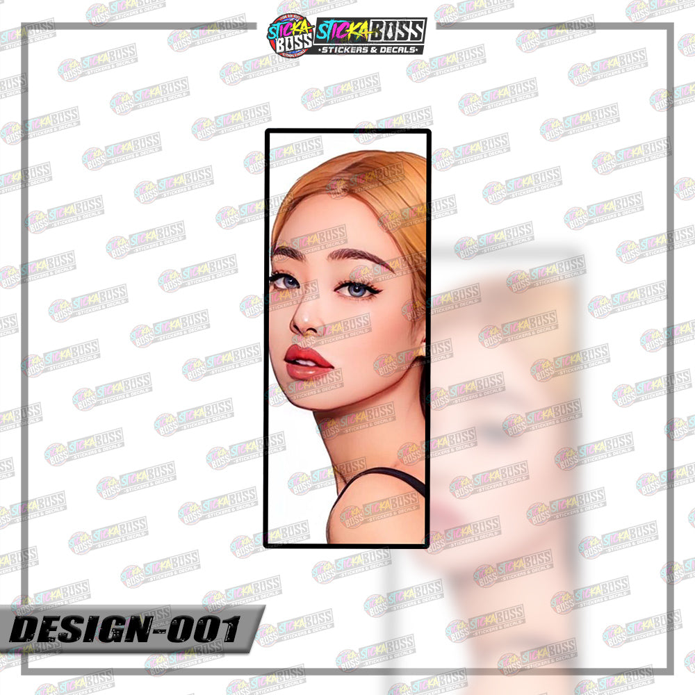 KPOP-BLACKPINK | RECTANGLE SIZE VINYL STICKER 【VINYL PRINTED】( LAMINATED / WATERPROOF )