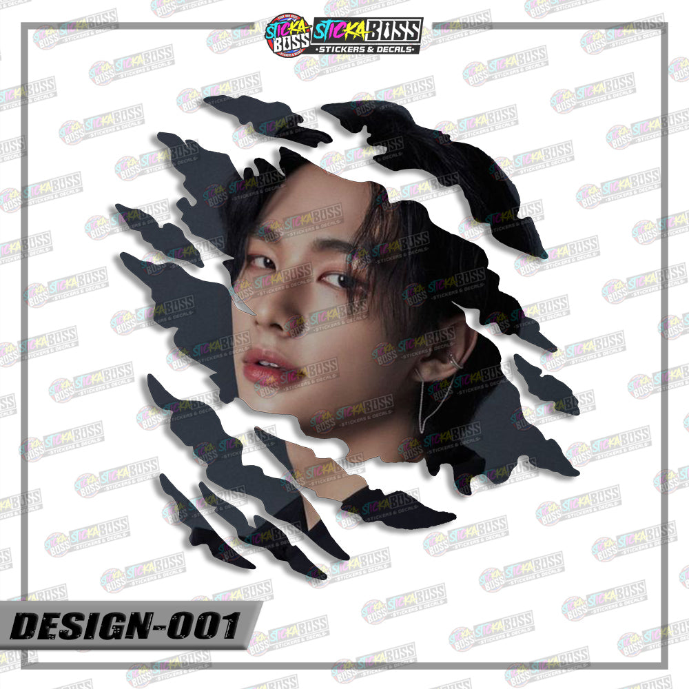 STRAYKIDS | ANIME SCRATCH STICKER【VINYL PRINTED】( LAMINATED / WATERPROOF )【Stickaboss】