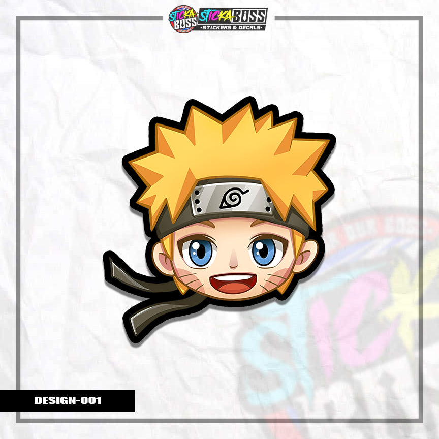 NARUTO | ANIME STICKER HEADS ( ANIME VINYL STICKER DECALS )【Stickaboss】 (Copy)