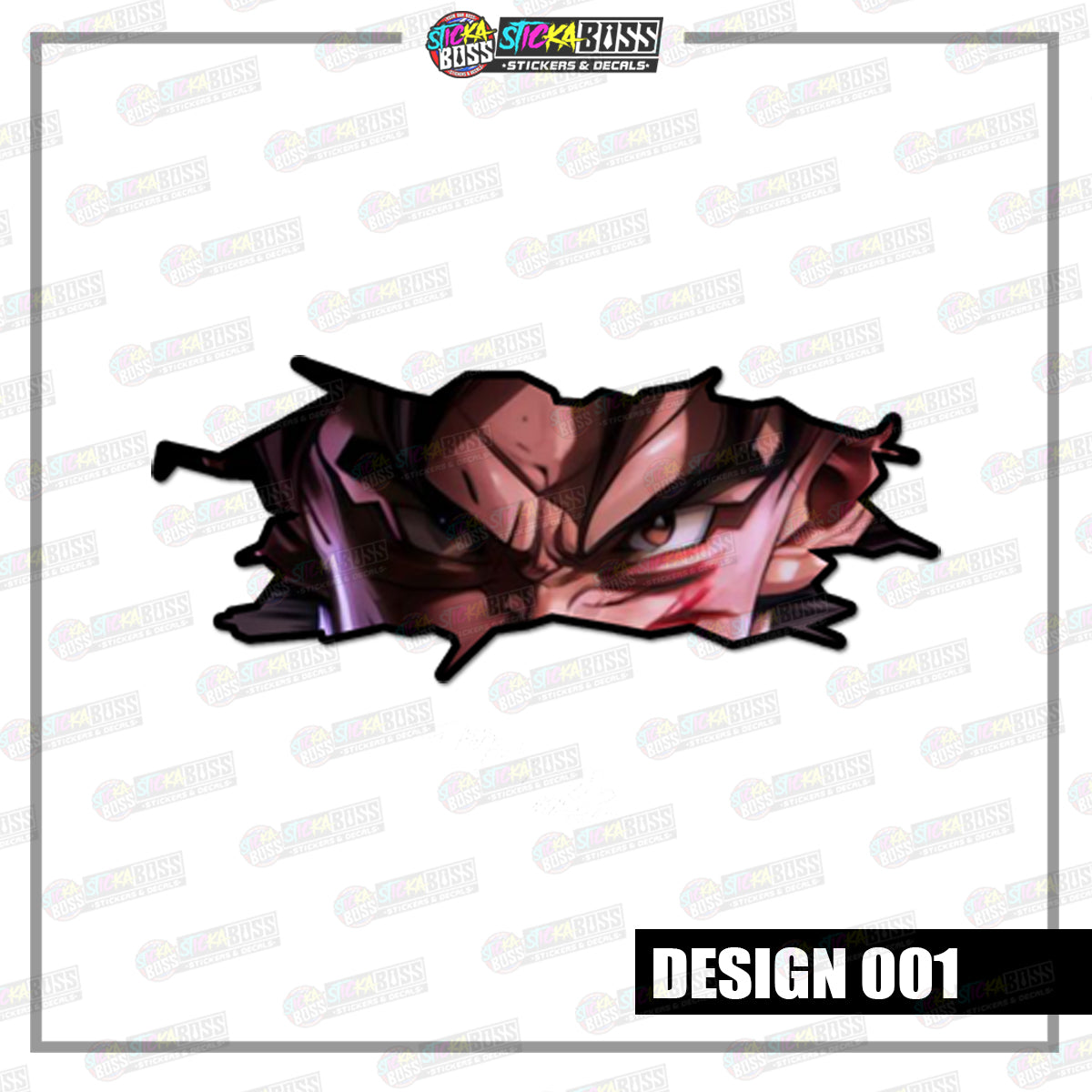 DRAGON BALL | CRACK PEEKERS ( ANIME VINYL STICKER DECALS )【Stickaboss】